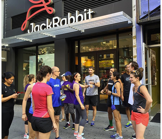 Runners outside of Jack Rabbit